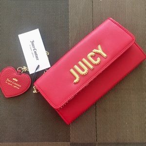 JUICY COUTURE Blank Check full size wallet. NWT
